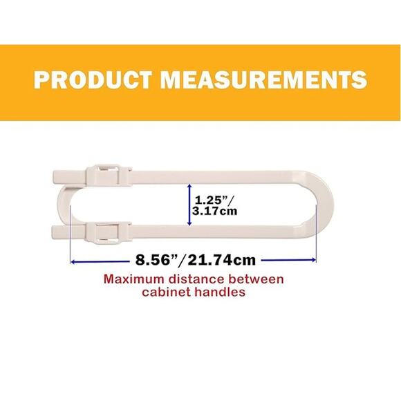 Dreambaby U Shaped Cabinet Locks Child Lock for Cabinets (6 Pack) - Picture 3 of 5